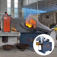 Fourneau de fusion électrique à induction 2T pour la fusion de métaux, utilisation industrielle en fonderie, four de fusion à moyenne fréquence