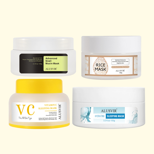 Korean Cosmetics Beauty Skin Care Products Snail Vitamin C Rice Whitening Hyaluronic Acid Facial Sleeping Face Mask Facial