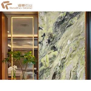 Marmo Verde Giada Naturale/Fondo Murale in Marmo/Pietra per Pavimentazione/Lusso - Product Image 2