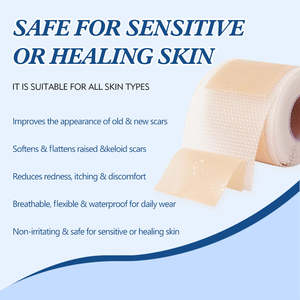 Plester penghilang bekas luka silikon, perekat penghilang bekas luka tahan air & dapat digunakan kembali, bagian C, Jerawat, perbaikan bekas luka Keloid - Product Image 5