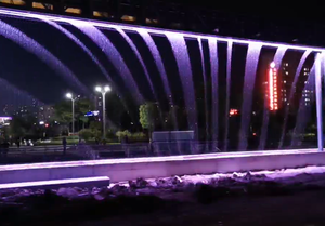 Écran d'eau numérique <span class=keywords><strong>en</strong></span> structure acier personnalisable, best-seller pour les hôtels |   Support d'installation de projets et design moderne - Product Image 2