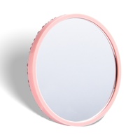 Miroir de maquillage portable de luxe, brillant, en forme de diamant rond, style princesse