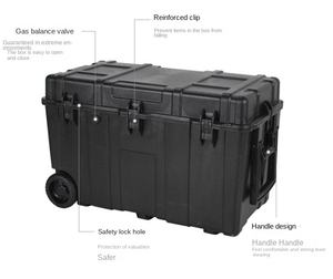 Carrito Resistente Personalizado DF 160L, Carrito de Transporte de Gran Capacidad, Resistente y Duradero, con Ruedas, Caja de Plástico - Product Image 6