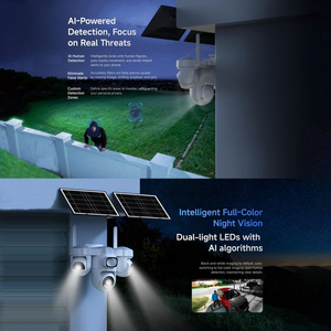 Caméra de sécurité extérieure OEM ODM AG623SR la plus vendue, enregistrement 3 voies, mode AOV, vision nocturne double lumière 1080P - Product Image 4