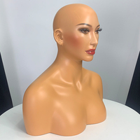 Modèle de tête de femme JOJO FRP, tête féminine sexy avec seins, perruque, chapeau, lunettes, accessoires de présentation, mannequin poupée à vendre