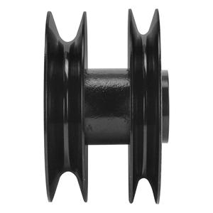 Poulie de courroie de tondeuse à gazon 5 pouces double avec roulement 756 1202 756 0638 A10904, pièce noire pour accessoires de tondeuse à gazon - Product Image 2