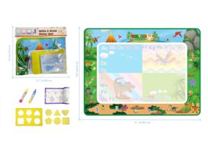 Set papan gambar ajaib untuk balita, mainan papan gambar ajaib bersertifikat, kanvas air, Set menulis EVA untuk balita, taman kanak-kanak & bayi, bersertifikasi En71 - Product Image 3