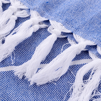 Meilleures ventes Fouta en coton rayé Serviettes de plage et de hammam Prix de liquidation Serviettes de bain turques à franges