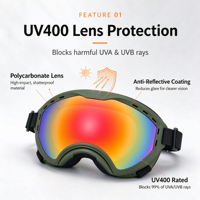 Lunettes de soleil pour chien avec verres miroir, sangle réglable, protection oculaire, vente en gros, fournisseur OEM ODM, marque privée