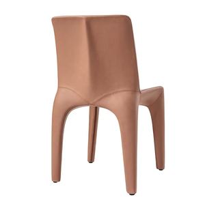 Moderno accento microfibra in pelle mobili per la casa in acciaio inox sedia da pranzo poggio sedia struttura in metallo in nero - Product Image 3