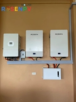 Ensemble complet de systèmes d'énergie solaire hybrides hors réseau 5KW 10KW 15KW 20KW avec stockage de batteries au lithium