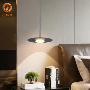 Suspension LED moderne en aluminium noir pour <span class=keywords><strong>plafond</strong></span> intérieur, luminaire créatif et simple pour la décoration intérieure - Product Image 3