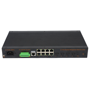 Commutateurs industriels de qualité supérieure avec 4 ports optiques SFP 10G et 8 ports électriques adaptatifs Base-T 10/100/1000/2500M, commutateur 2,5 Gb - Product Image 2