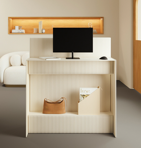 Bureau d'accueil <span class=keywords><strong>en</strong></span> papier brillant léger <span class=keywords><strong>Table</strong></span> <span class=keywords><strong>de</strong></span> réception portable <span class=keywords><strong>pliante</strong></span> <span class=keywords><strong>en</strong></span> papier kraft Bureau d'accueil mobile pour événement pour boutique - Product Image 5