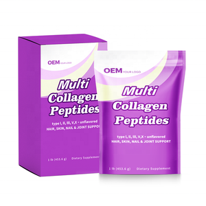 ผงคอลลาเจนเปปไทด์ขายดี บรรจุภัณฑ์แบบกำหนดเองได้ ขั้นต่ำในการสั่งซื้อน้อย  ขนาดขวดและกล่องหลากหลาย สำหรับแบรนด์ที่เน้นการสร้างภาพลักษณ์ - Product Image 4