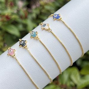 Classico ed elegante Shell demon's Eye bracciale, alla moda e di fascia alta, rame placcato oro 18K, Versatile da indossare ogni giorno - Product Image 2