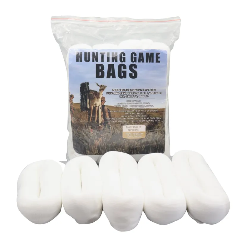 Elk Game Bags Hunting Meat 4 Pack Reusable Meat Game Bags