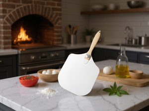 Bakery Tools <strong>Pizza</strong> Tools <strong>Pizza</strong> Sever Shovel Aluminum <strong>Pizza</strong> Turning <strong>Peel</strong> With Foldable Handle - Product Image 3