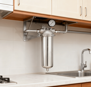 10 "& 20" 家用和工业用304 & 316不锈钢外壳高压预滤器液体处理系统水过滤器 - Product Image 2