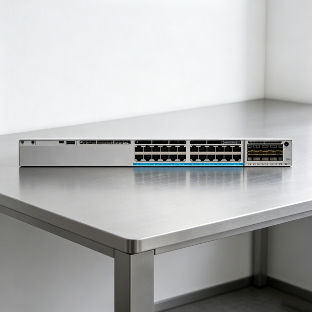 New C9300-24T-E C9300-24T-A C9300-24P-E C9300-24P-A C9300-24S-E C9300-24S-A C9300 Series 24 Port POE Gigabit Port Network Switch