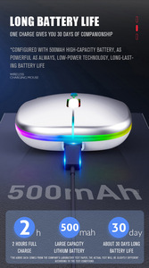 Custom Maus Recarregavel Recargable <strong>Mouse</strong> Inalambrico Sem Fio Backlit Optical Dual <strong>Office</strong> Computer Wireless <strong>bluetooth</strong> <strong>Mouse</strong> - Product Image 2
