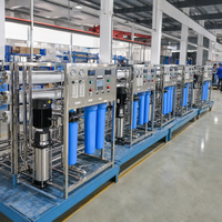Système d'osmose inverse compact RDC 250L/h avec pompe, châssis SUS304, station de purification d'eau RO, contrôle LED, usage commercial et industriel