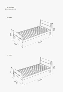 <span class=keywords><strong>Lit</strong></span> simple en bois massif de style shaker, <span class=keywords><strong>lit</strong></span> de chambre moderne minimaliste de style nordique <span class=keywords><strong>japonais</strong></span> pour petits appartements - Product Image 5