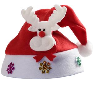 قبعة سانتا الجديدة المخصصة عالية الجودة الفاخرة المحشو للبيع بالجملة وتخصيصات ساخنة قبعة الكريسماس للبالغين - Product Image 2