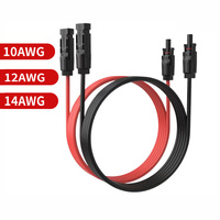 DC PV Solar Panel Draht 2,5 mm2-10mm2 Kupfer XLPE PVC 4 mm2 6 mm2 10 mm2 Photovoltaik draht DC Power Solar Verlängerung kabel