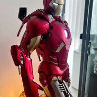 Escultura de Personaje de Marvel 1:3, Adorno Grande Luminoso de Iron Man, Decoración para Cibercafé o Cine