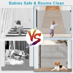 Altamente recomendado y superventas en Ali Malla de puerta de bebé extensible de aluminio con malla transpirable para uso doméstico - Product Image 3