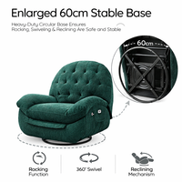 Meiqi Modernes Stahl-Lounge-Sofa für den Außenbereich mit 360° Drehfuß - Umweltfreundlich, Langlebig, Rostfrei & Essbereit