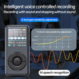 New HD Noise Cancelling AI Voice Controlled MP3 Player Digital Voice Recorder Long Standby Portable Recorder - Product Image 6