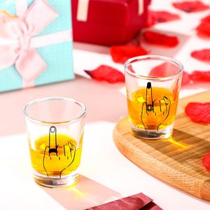 Set di occhiali da whisky con anulare divertente da 2 coppie regalo per sposa sposa e sposo G25-589 - Product Image 4