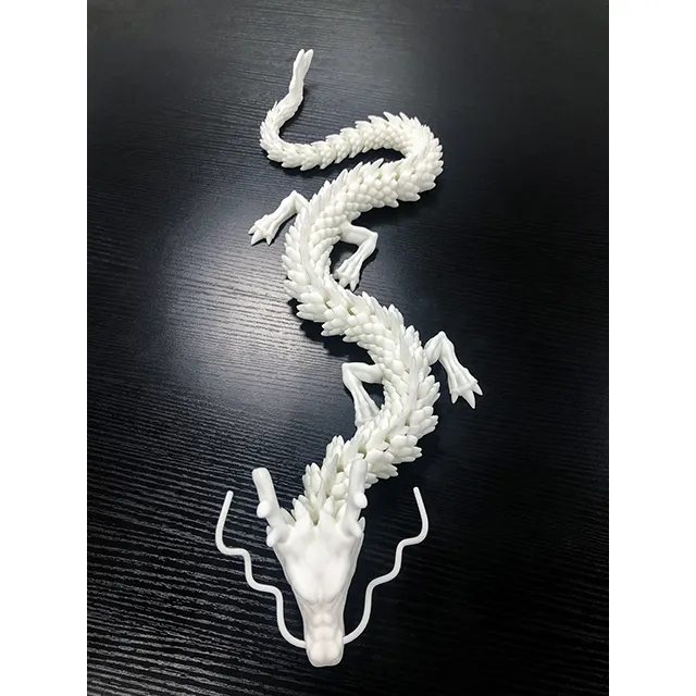 उच्च परिशुद्धता एसएलए राल क्राफ्ट 3डी मुद्रित चीन ड्रैगन मॉडल कस्टम प्रिंटिंग प्रोटोटाइप सेवा कला कार्य गृह सजावट