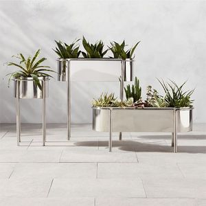 Prix direct usine : Jardinières artisanales en métal poli, style tendance, pour la décoration - Product Image 2
