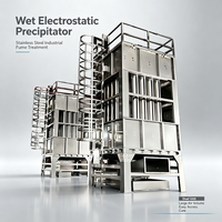 Tour de précipitation électrostatique humide (WESP) résistante à la corrosion pour gaz de combustion à haute température de four de fusion de verre