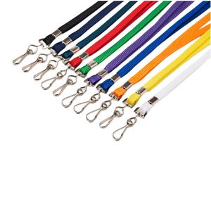 Lanières tubulaires en polyester uni Bestom personnalisées de 10 mm pour enseignants avec impression sérigraphique, acceptant l'impression de logo - Product Image 2