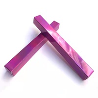 Logo holographique personnalisé vide, 12 pièces, boîte à crayon de revêtement pour les yeux, laser rose, emballage cosmétique, cadeau, paquet holographique pour stylo à colle