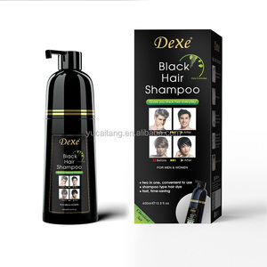 DEXE Shampoo Colorante Nero di Alta Qualità Originale, Formula a Base di Erbe <span class=keywords><strong>Senza</strong></span> <span class=keywords><strong>Ammoniaca</strong></span> <span class=keywords><strong>per</strong></span> <span class=keywords><strong>Capelli</strong></span> Bianchi - Product Image 5