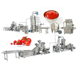 Machine de fabrication de pâte de poivre rouge automatique, petite Machine de traitement Ketchup pour tomate, ligne de Production de Sauce Chili