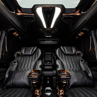 Kit intérieur de luxe noir et or pour Mercedes Vito V-Class W447, écran tactile, accoudoir, sièges pivotants, table relevable, toit étoilé, OEM