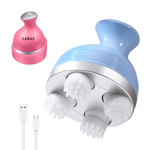 Masseur de cuir chevelu rechargeable par USB, masseur de tête portable, appareil efficace pour les cheveux, masseur capillaire, soin du cuir chevelu - Product Image 3