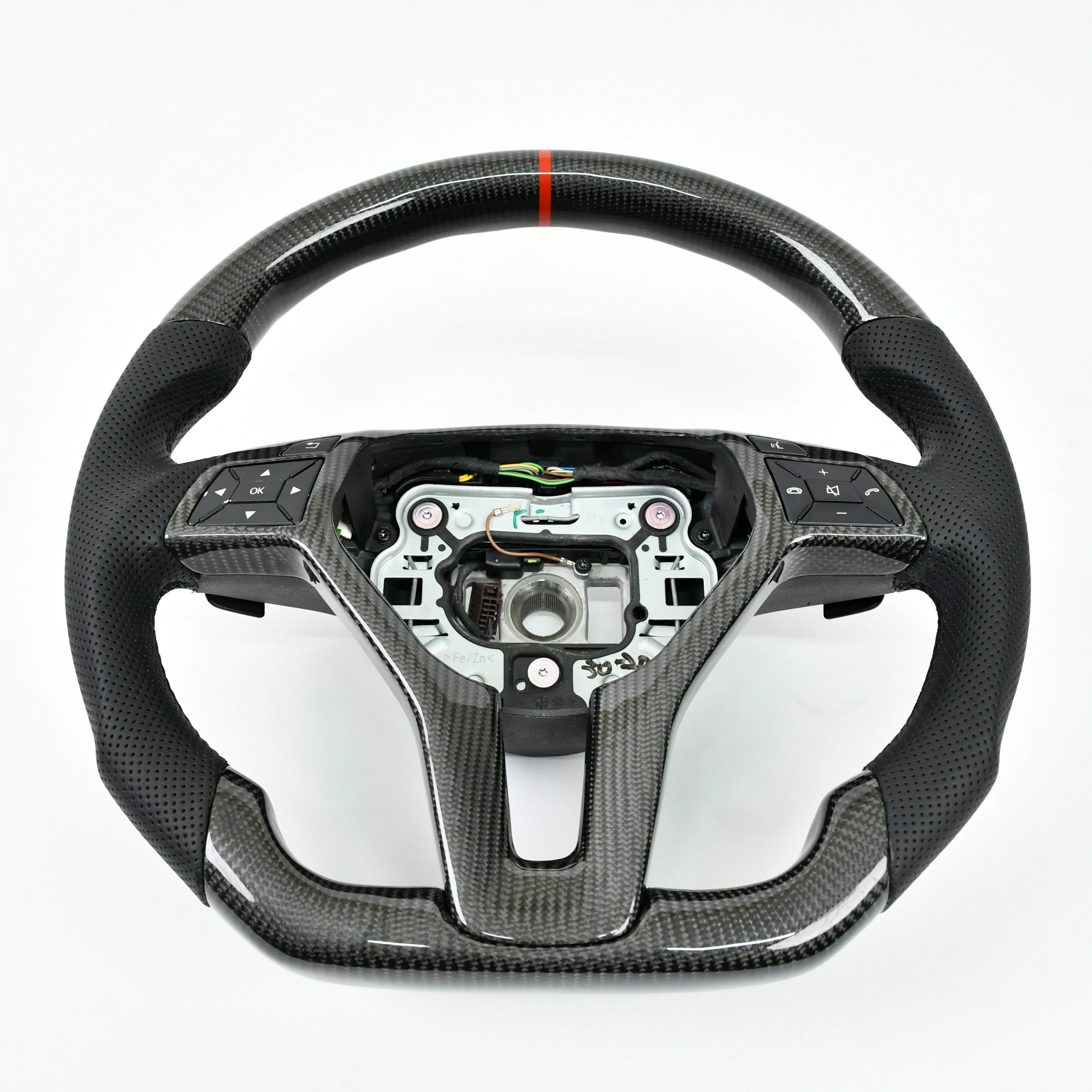 Handwerk Aangepaste Racing Real Carbon Fiber Stuurwiel Voor S-Klasse W211 W222 W223 A217 C216 C217 S65 Amg
