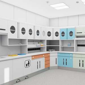 خزائن صيدلية طبية حديثة مخصصة للبيع بالجملة، متينة وسهلة التنظيف، أثاث عرض طبي من الفولاذ المقاوم للصدأ للتركيب على الحائط - Product Image 2