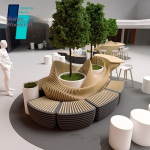 <b>Wooden</b> <b>Sliced</b> Seat Parks Hotels Shopping Malls Creative Leisure Chair Outdoor Anti-Corrosion Custom-Made Special-Shaped Hotel - Product Image 6