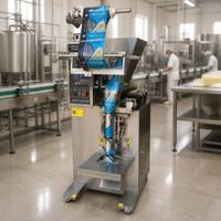 Machine d'emballage automatique électrique VFFS à commande PLC pour sachets en plastique destinés aux fabricants de produits laitiers, sachets de fromage râpé