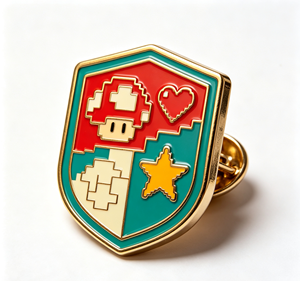 Pin de Metal Esmaltado Personalizado, Insignia de Arte Pixelado, Parche de PVC para Bolsos, Sombreros y Ropa - Product Image 4