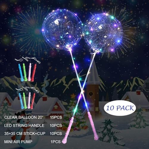 20" Christmas Wedding Birthday Decoration Glow Inflatable BOBO <b>Ball</b> Battery <b>Luminous</b> Balloon Set Led Lights Bubble Balloon - Product Image 3