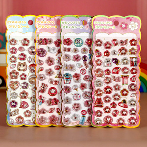 Autocollants 3D en relief pour enfants, motif <span class=keywords><strong>fleur</strong></span> de <span class=keywords><strong>cerisier</strong></span> japonaise, décoration amusante et créative, art de la peinture diamantée - Product Image 1
